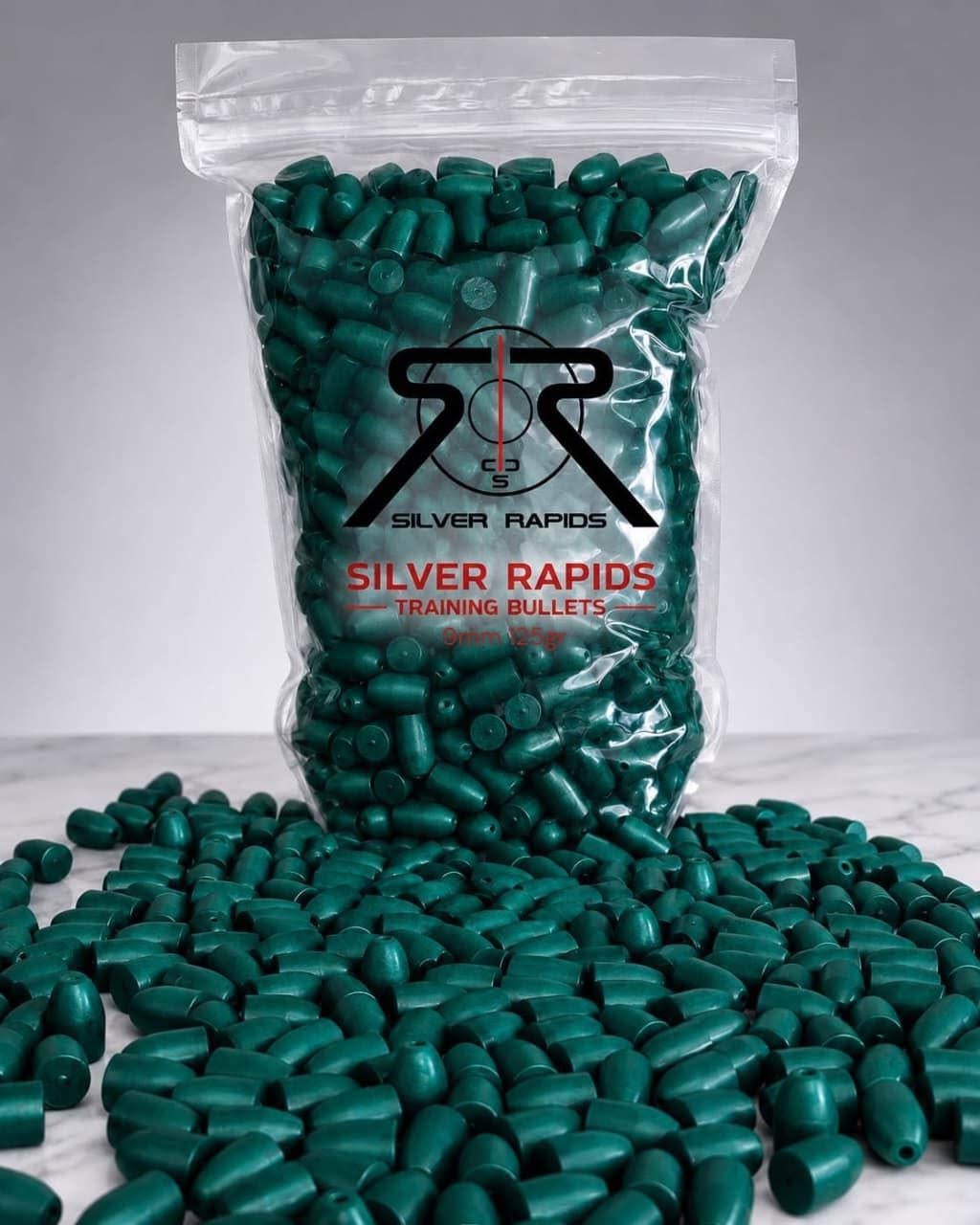 Silver Rapids Training Bullers 9mmP 125gr, 1000qty